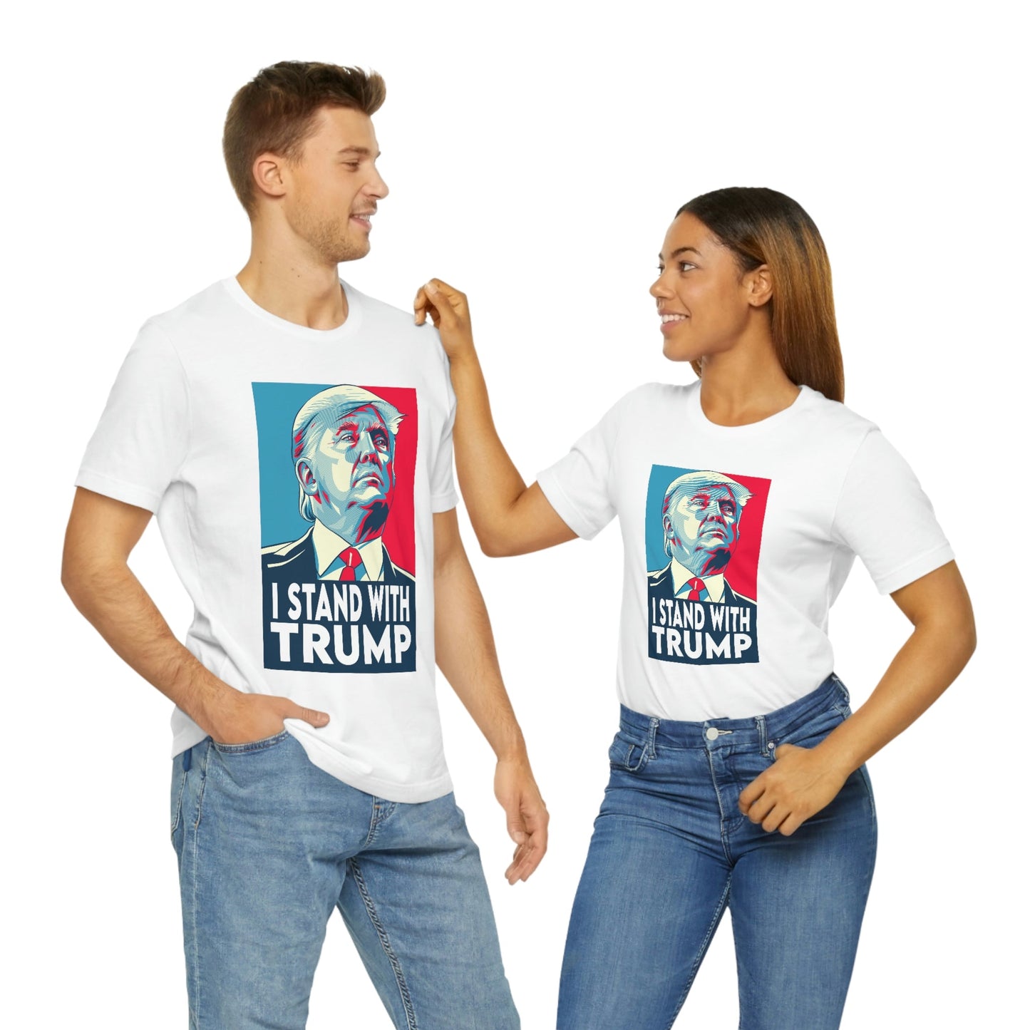 I Stand With Trump Shirt Unisex Bella Canvas Pro Trump Shirt Trump Arrested Trump Arraignment Trump Mugshot MAGA Trump 2024 Let's Go Brandon