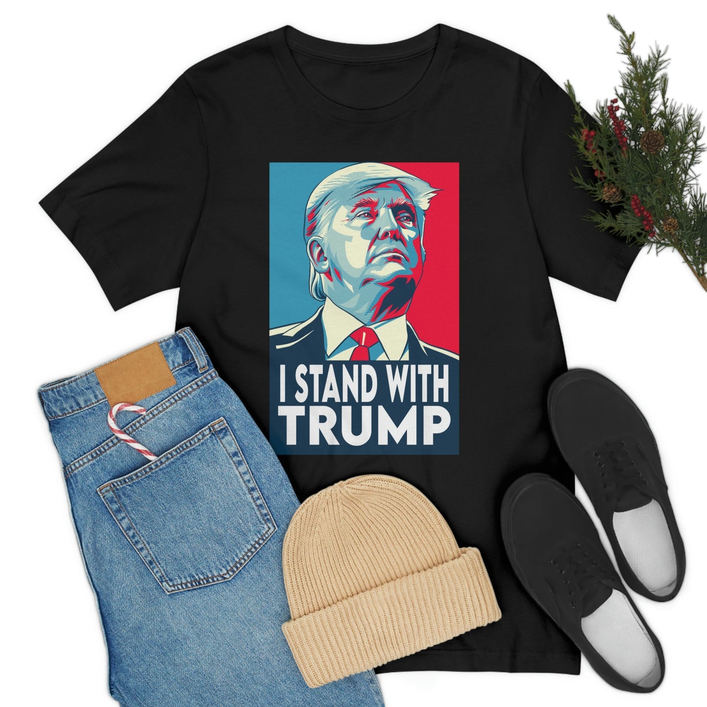 I Stand With Trump Shirt Unisex Bella Canvas Pro Trump Shirt Trump Arrested Trump Arraignment Trump Mugshot MAGA Trump 2024 Let's Go Brandon