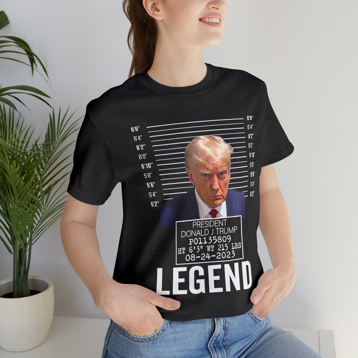 The Georgia Trump Mugshot Shirt Bella Canvas 3001 Unisex T-Shirt Trump Mugshot Trump Georgia Trump Legend