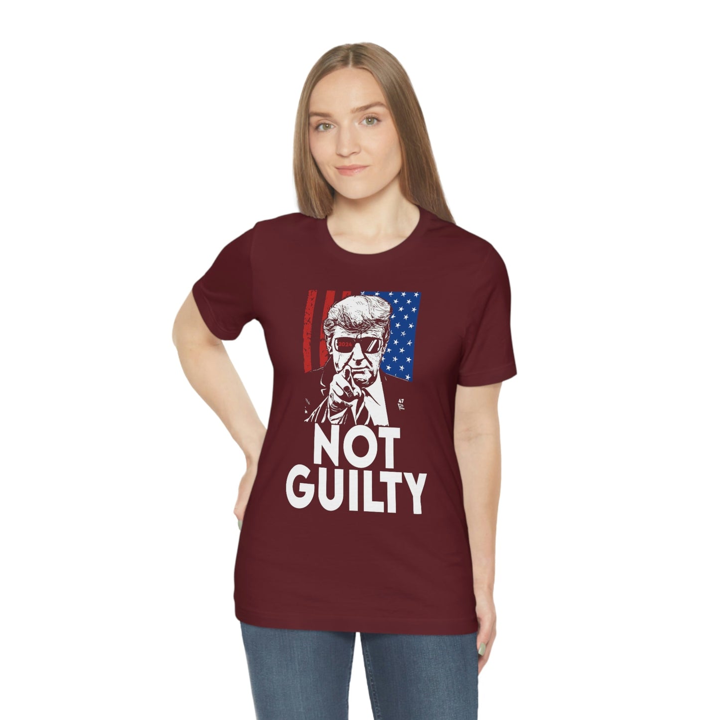 Stand With Trump Not Guilty Shirt Unisex Bella Canvas Pro Trump Shirt Trump Arrested Trump Arraignment Trump Mugshot MAGA Trump 2024 FJB