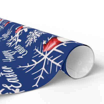 Comically Confused Biden Christmas Blue Wrapping Paper Happy Easter - Santa Biden - Let's Go Brandon Pro Trump Wrapping Paper