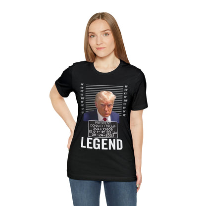 The Georgia Trump Mugshot Shirt Bella Canvas 3001 Unisex T-Shirt Trump Mugshot Trump Georgia Trump Legend