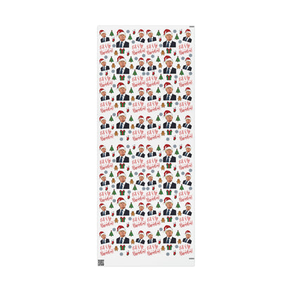 The Best Trump Wrapping Paper for Gifts - Pro Trump Let's Go Brandon Christmas Gift Wrap Brandon Maga Gift Wrap Santa Trump Republican Gift