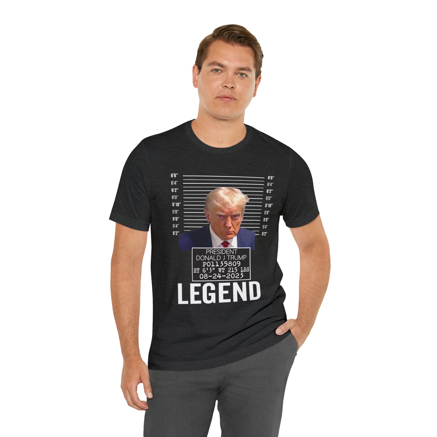 The Georgia Trump Mugshot Shirt Bella Canvas 3001 Unisex T-Shirt Trump Mugshot Trump Georgia Trump Legend