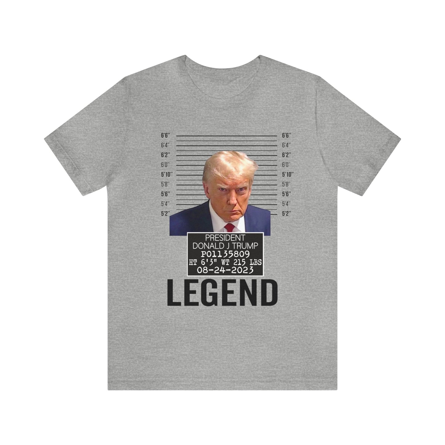 The Georgia Trump Mugshot Shirt Bella Canvas 3001 Unisex T-Shirt Trump Mugshot Trump Georgia Trump Legend