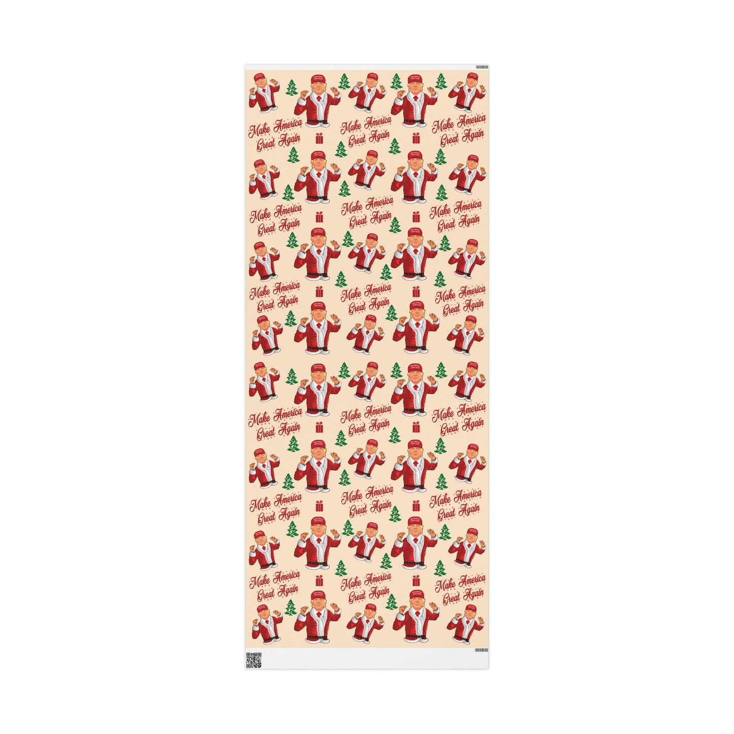 Funny MAGA Trump Christmas Wrapping Paper for Gifts - Make America Great Again Gift - Joe Let's Go Brandon Funny Santa Trump Wrapping Paper