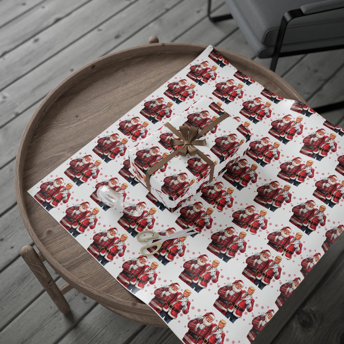 Trump Santa Christmas, Christmas Trump Gift Wrap,  Trump Wrapping Paper for Gifts, Maga Gift Wrap Christmas Trump 2024, Santa Trump Gifts