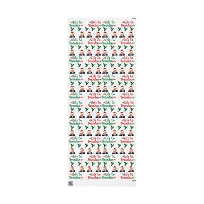 Top Trump Christmas Wrapping Paper for Gifts - Trump Maga Gift - Funny Let's Go Brandon Biden Trump Wrapping Paper Santa Trump Brandon Gift