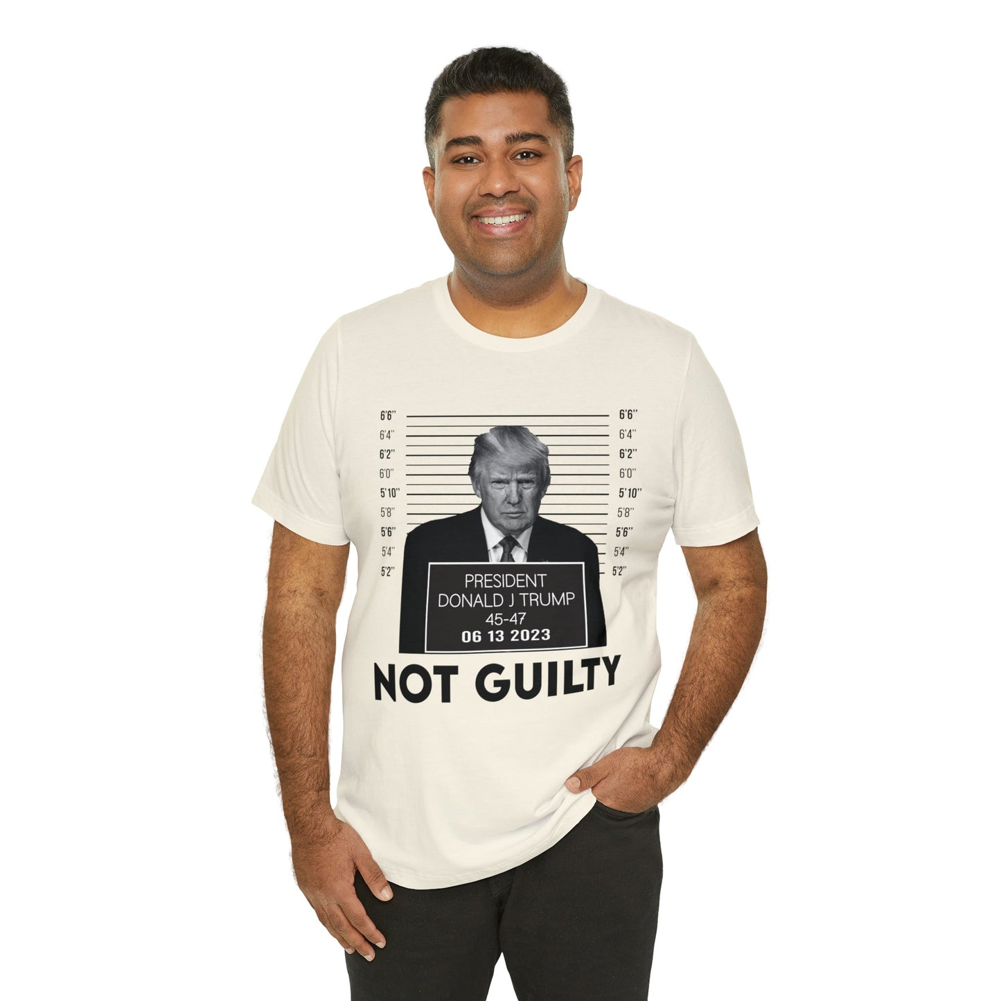 Trump Mugshot Not Guilty June 2023 Shirt Unisex Bella Canvas Pro Trump Shirt Trump Arrested Trump Indictment June Trump Mugshot MAGA