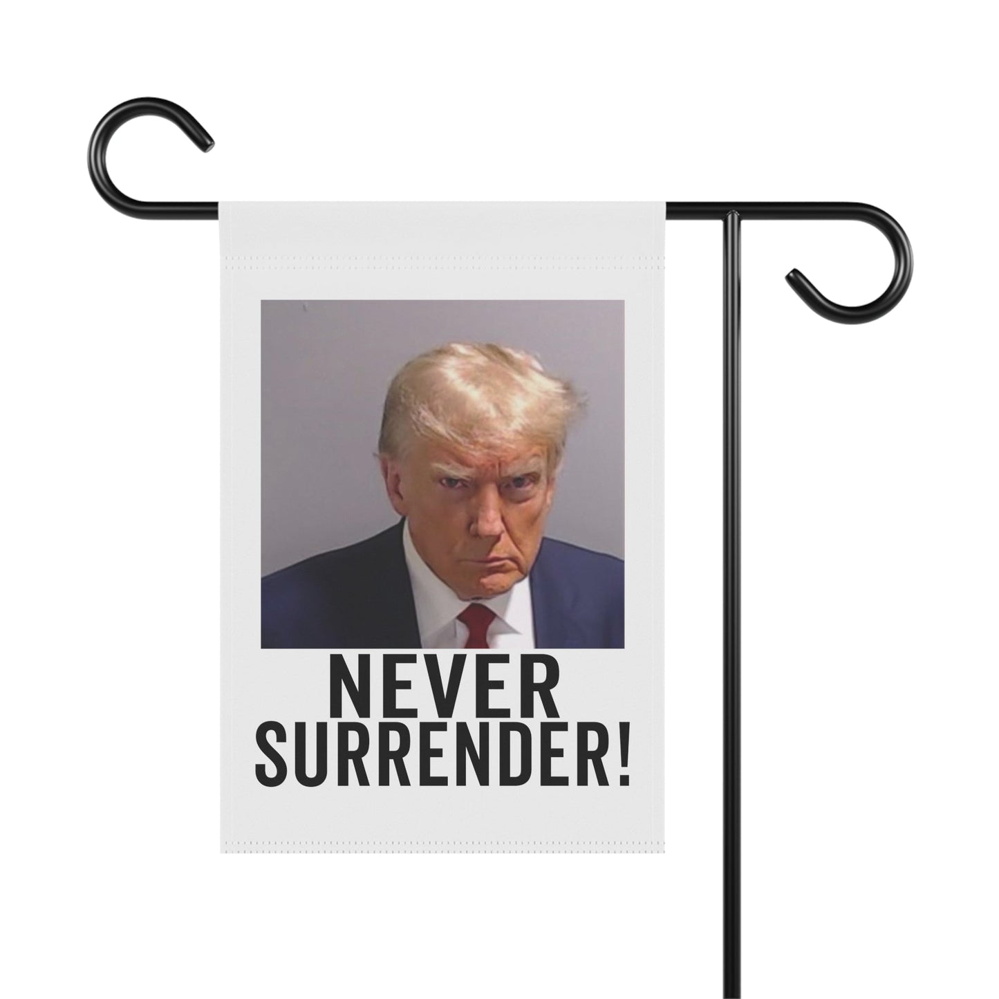 Georgia Trump Mugshot Trump Never Surrender Lawn Flag Trump Flag Trump Banner Garden & House Banner