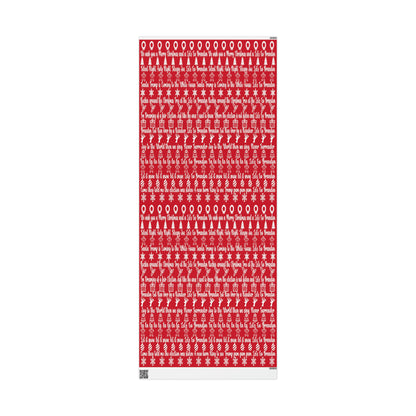 Let's Go Brandon Christmas Gift Wrap Red 2023 Version Pro Trump Gift Wrap Funny Christmas Songs Red Christmas Wrap - Maga Trump 2024