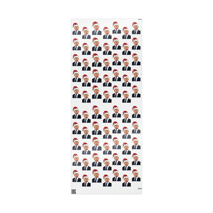 Santa Trump Wrapping Paper for Gifts - Pro Trump Christmas Gift Wrap Let's Go Brandon Maga Gift Wrap Christmas Trump 2024 Santa Hat LGB