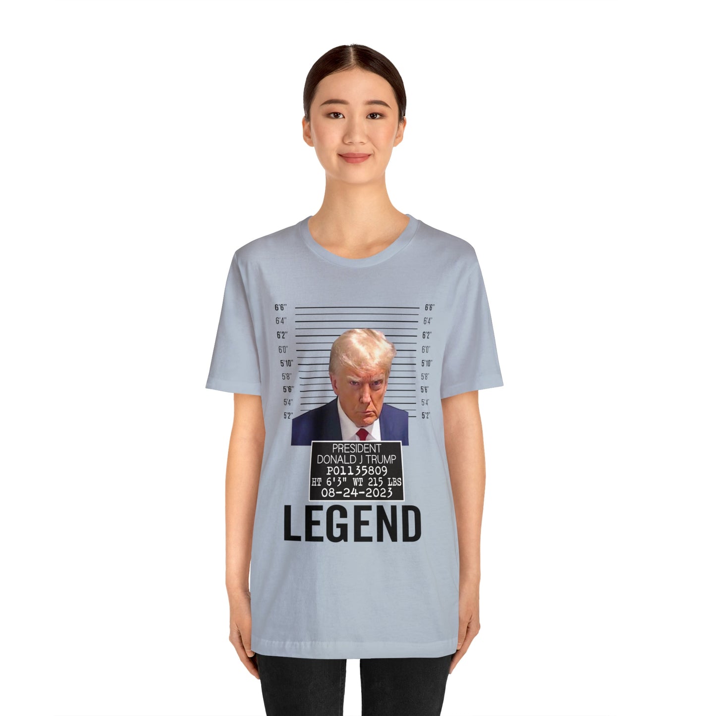 The Georgia Trump Mugshot Shirt Bella Canvas 3001 Unisex T-Shirt Trump Mugshot Trump Georgia Trump Legend