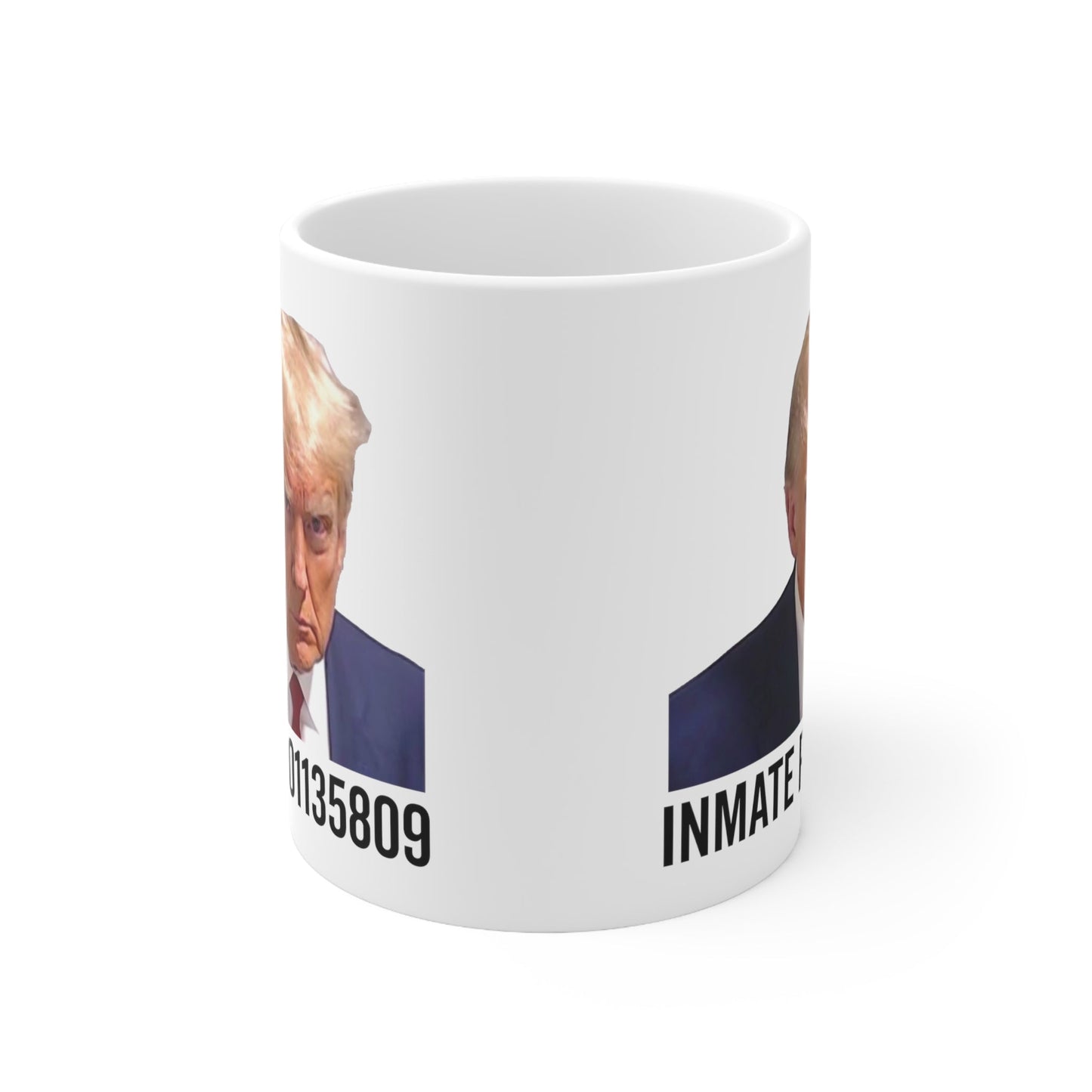 Trump Best Mugshot Mug Never Surrender Georgia Trump Inmate Number P01135809 Mugshot Mug Ceramic Mug 11oz - Trump Gift Mug Trump Christmas