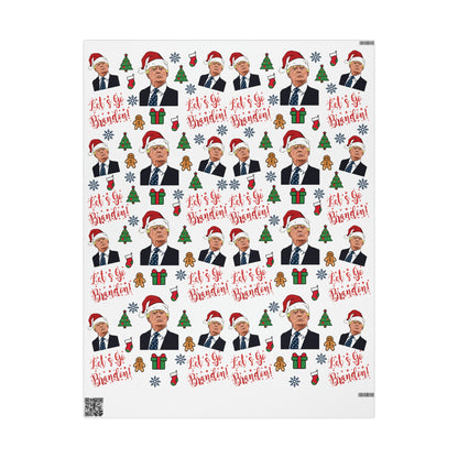 The Best Trump Wrapping Paper for Gifts - Pro Trump Let's Go Brandon Christmas Gift Wrap Brandon Maga Gift Wrap Santa Trump Republican Gift