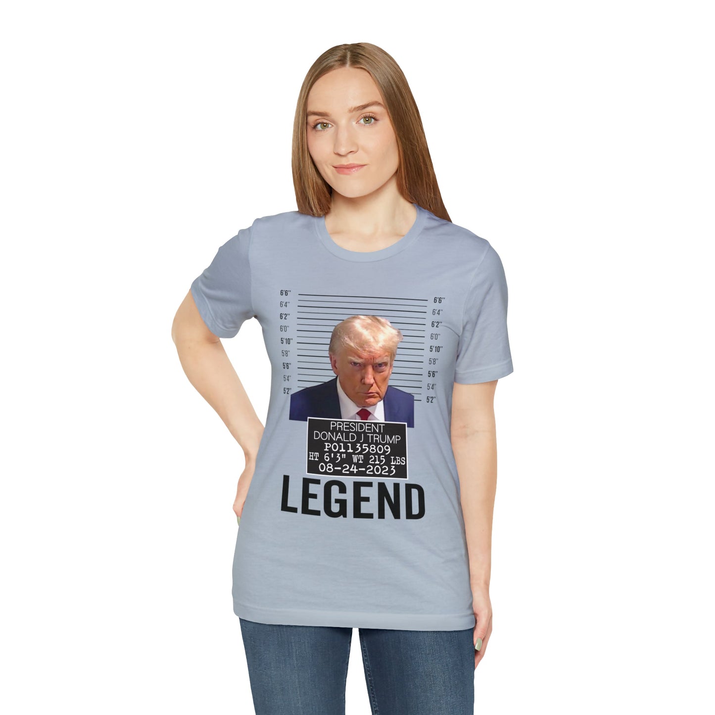 The Georgia Trump Mugshot Shirt Bella Canvas 3001 Unisex T-Shirt Trump Mugshot Trump Georgia Trump Legend