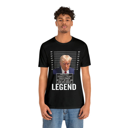 The Georgia Trump Mugshot Shirt Bella Canvas 3001 Unisex T-Shirt Trump Mugshot Trump Georgia Trump Legend