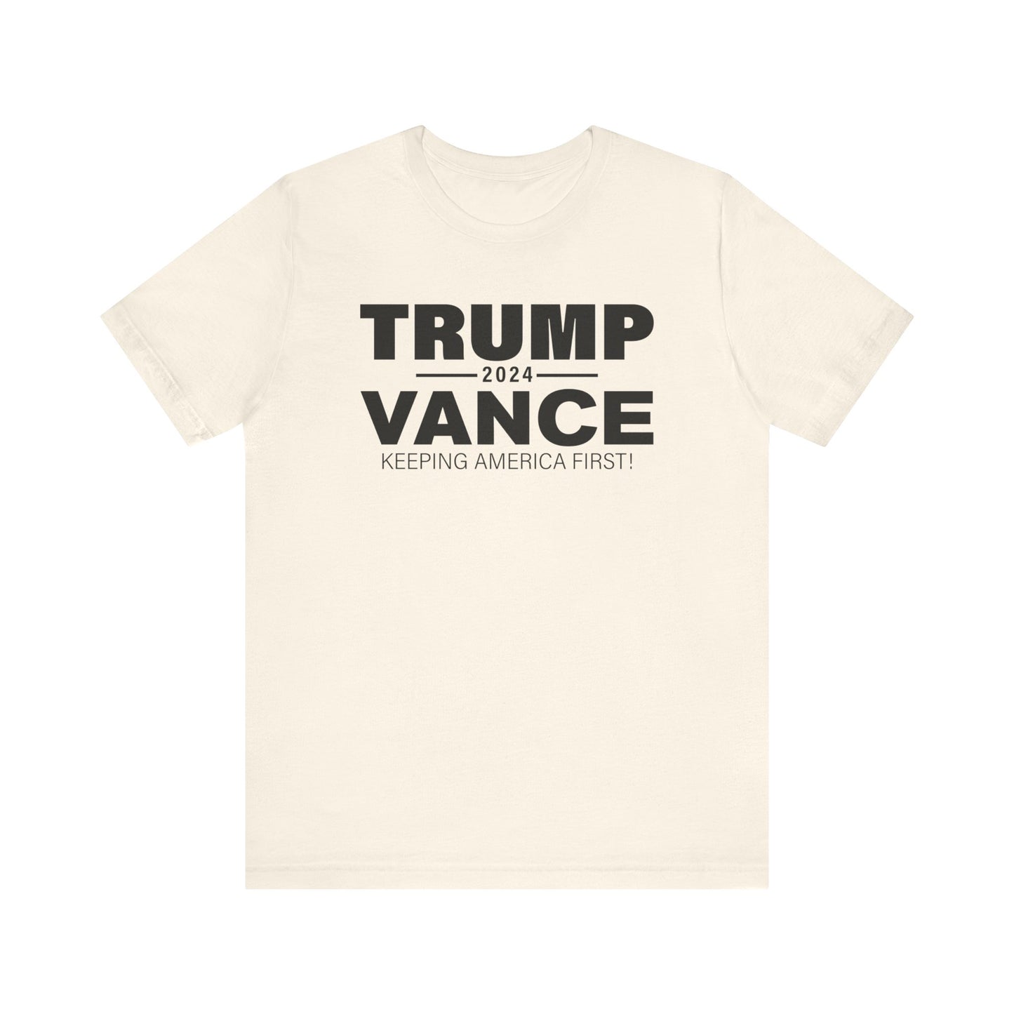 America First Trump VP Pick Vance 2024 Shirt Bella Canvas 3001 Unisex T-Shirt Vote Trump, J.D. Vance VP Trump, Pro Trump Campaign Shirt