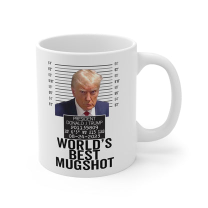 Trump Best Mugshot Mug Never Surrender Georgia Trump Mugshot Picture Mug Ceramic Mug 11oz - Funny Gift Trump Booking Photo Georgia Pro Trump