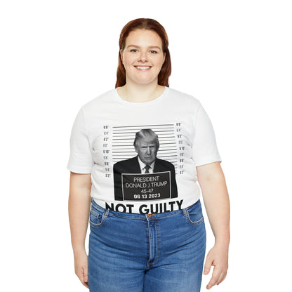 Trump Mugshot Not Guilty June 2023 Shirt Unisex Bella Canvas Pro Trump Shirt Trump Arrested Trump Indictment June Trump Mugshot MAGA