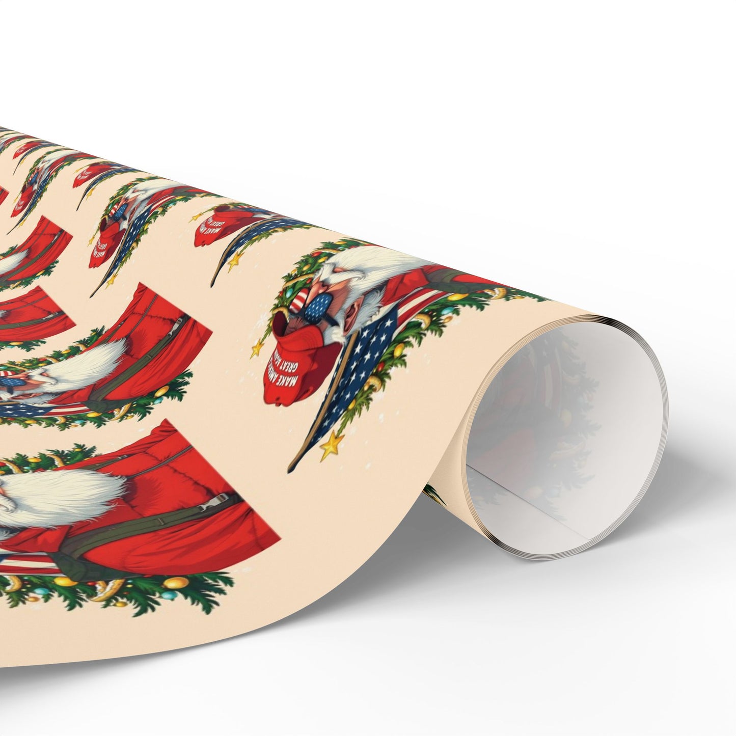 Santa MAGA Hat Christmas, Christmas Trump Gift Wrap, Trump Wrapping Paper for Gifts, Maga Gift Wrap Christmas Trump 2024, Trump Won Again