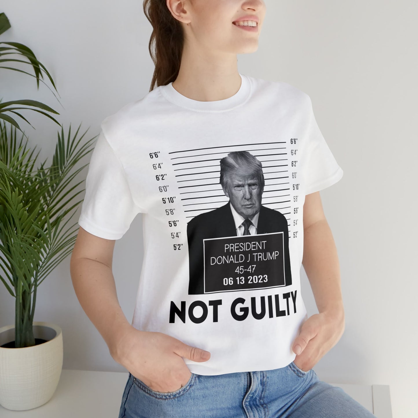 Trump Mugshot Not Guilty June 2023 Shirt Unisex Bella Canvas Pro Trump Shirt Trump Arrested Trump Indictment June Trump Mugshot MAGA