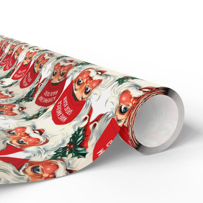 Vintage Santa MAGA Christmas, Christmas Trump Gift Wrap,  Trump Wrapping Paper for Gifts, Maga Gift Wrap Christmas Trump 2024, Santa Trump