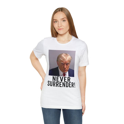 Georgia Trump Mugshot Shirt Bella Canvas 3001 Unisex T-Shirt Trump Mugshot Trump Georgia Trump Never Shirt