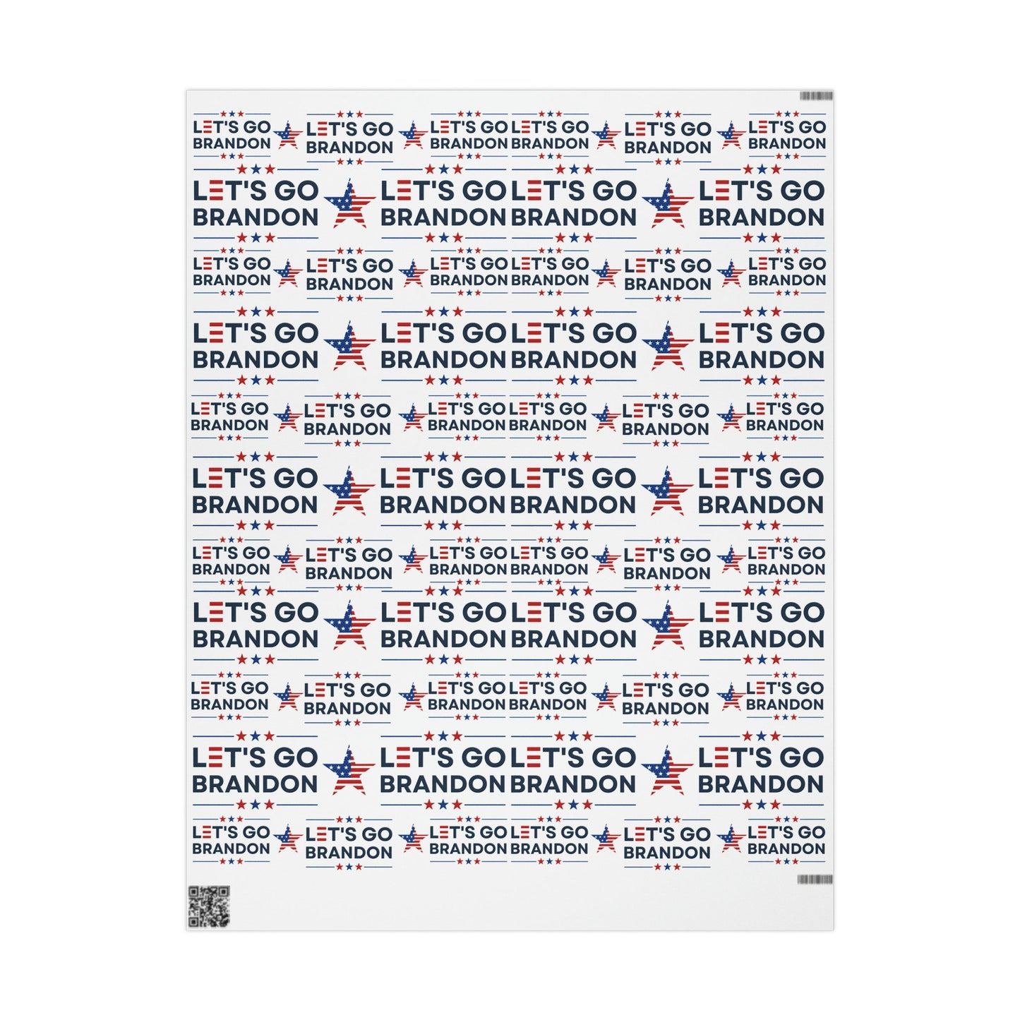 Let's Go Brandon Style USA Wrapping Paper for Gifts - Trump Maga Let's Go Brandon Biden Trump 2024 Wrapping Paper Trump Christmas Gift Wrap