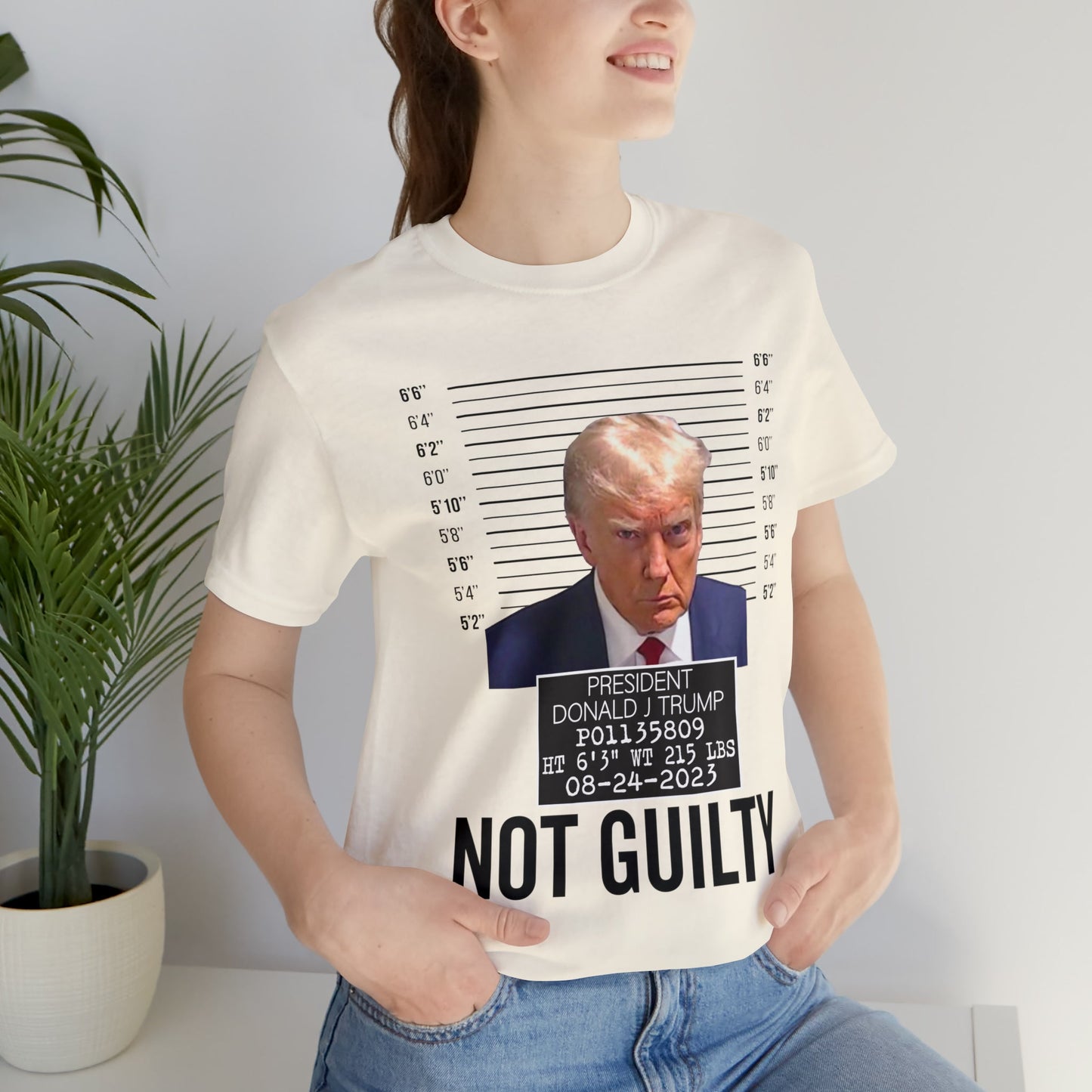 The Georgia Trump Mugshot Shirt Bella Canvas 3001 Unisex T-Shirt Trump Mugshot Trump Georgia Trump