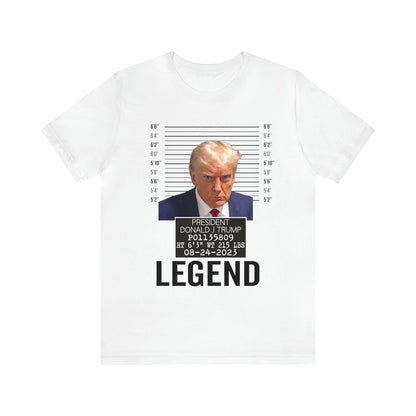 The Georgia Trump Mugshot Shirt Bella Canvas 3001 Unisex T-Shirt Trump Mugshot Trump Georgia Trump Legend