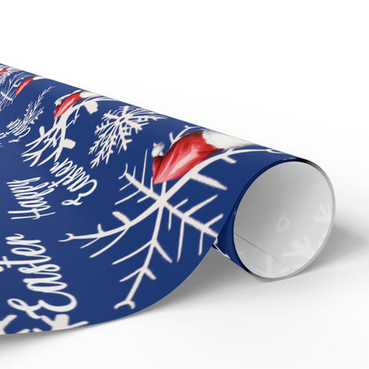 Comically Confused Biden Christmas Blue Wrapping Paper Happy Easter - Santa Biden - Let's Go Brandon Pro Trump Wrapping Paper