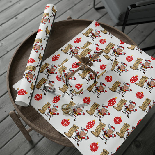 Great Santa Trump Wrapping Paper for Gifts - Trump's Naughty List Christmas Gift Wrap Let's Go Brandon Maga Gift Wrap Christmas Trump 2024