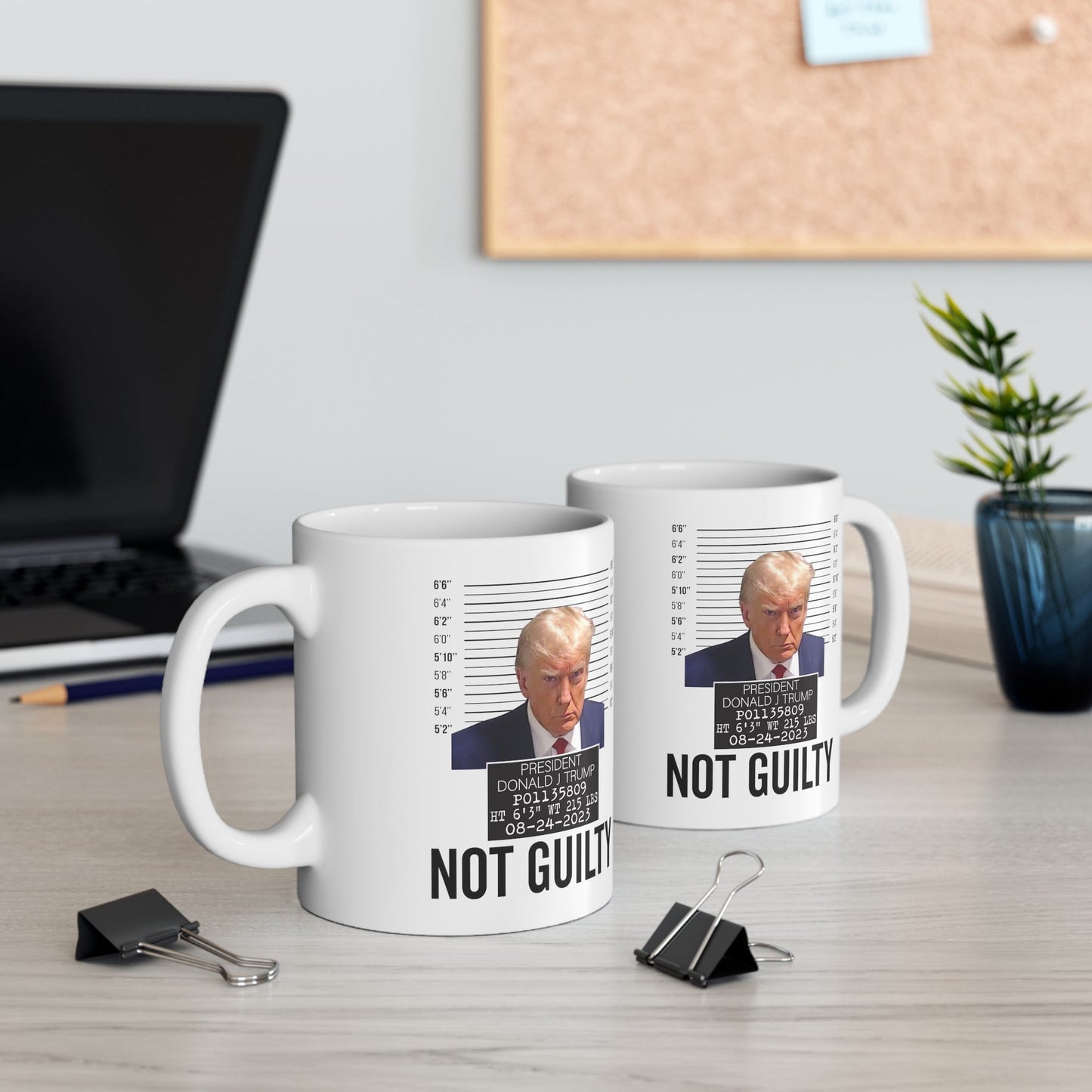 The Georgia Trump Mugshot Picture Mug Ceramic Mug 11oz - Funny Gift Trump Booking Photo Georgia Trump Mugshot Mug Pro Trump Not Guilty Mug