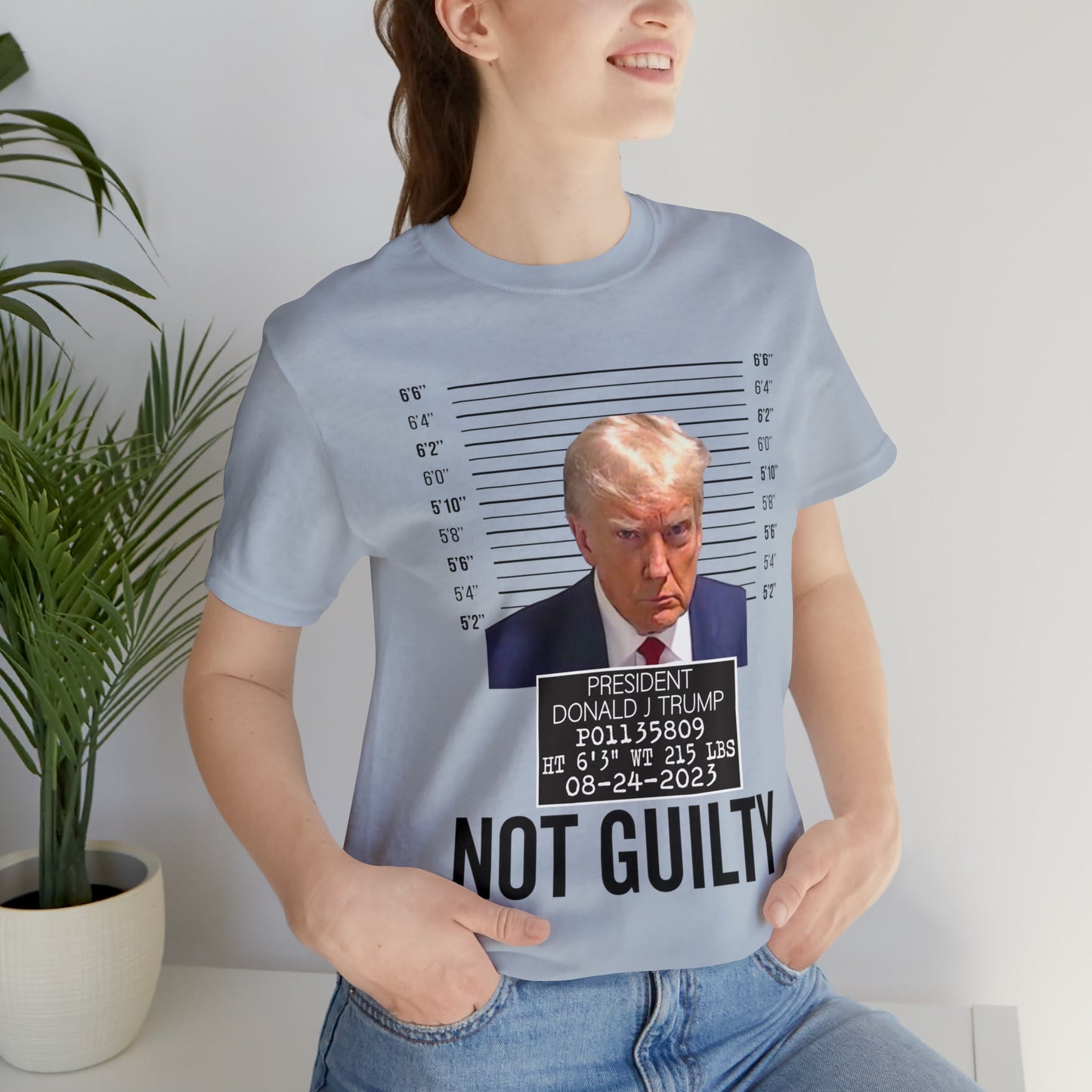 The Georgia Trump Mugshot Shirt Bella Canvas 3001 Unisex T-Shirt Trump Mugshot Trump Georgia Trump