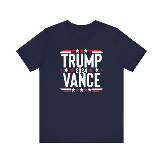 Trump VP Pick Vance 2024 Shirt Bella Canvas 3001 Unisex T-Shirt Vote Trump, J.D. Vance VP, Trump, Pro Trump, 2024 Election Campaign Shirt