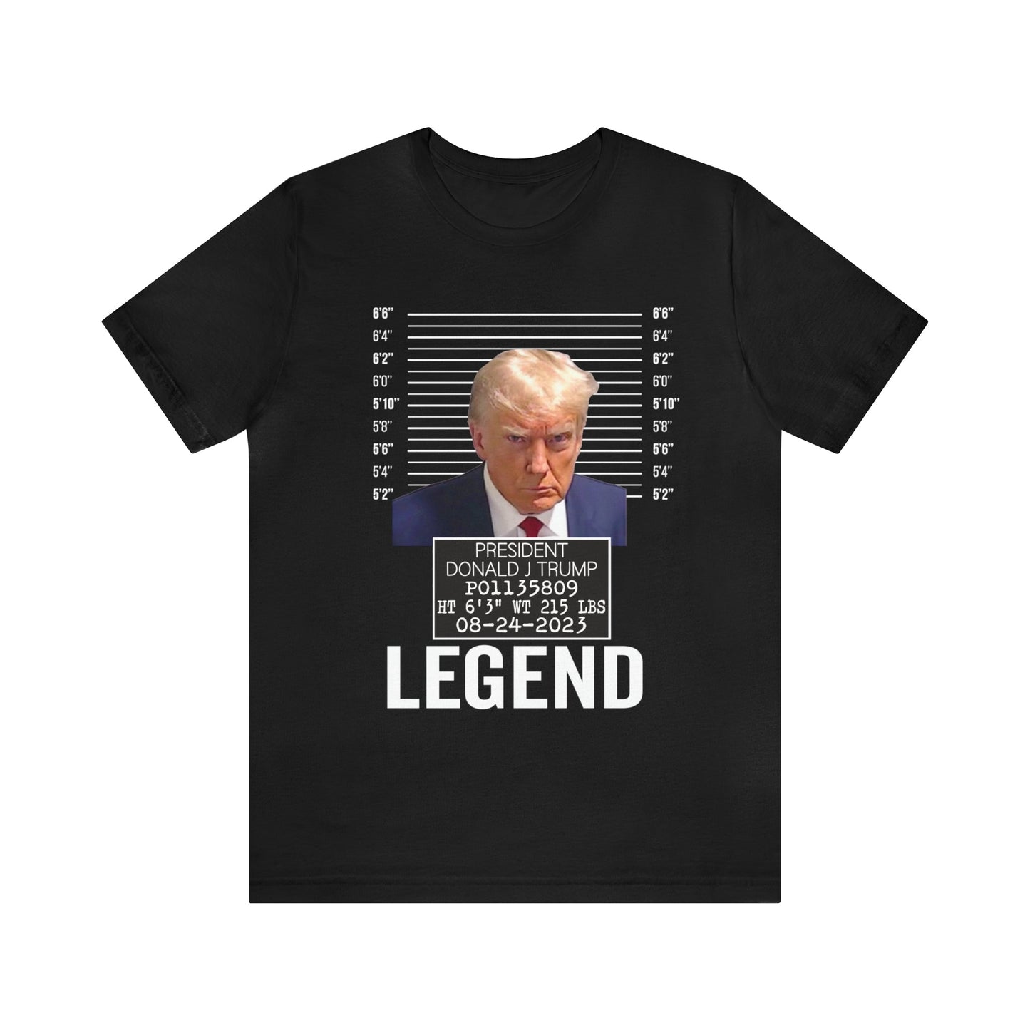 The Georgia Trump Mugshot Shirt Bella Canvas 3001 Unisex T-Shirt Trump Mugshot Trump Georgia Trump Legend