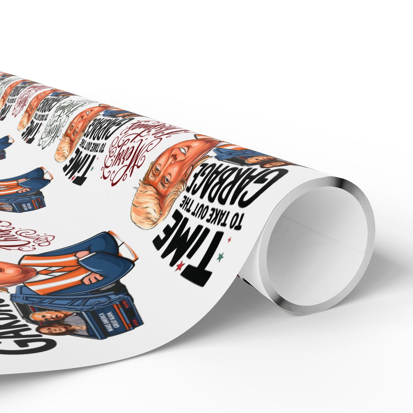 Funny Trump Gift Wrap,  Trump Christmas, Trump Wrapping Paper for Gifts, Maga Gift Wrap Christmas, Trump Garbage, President Trump Won 2024