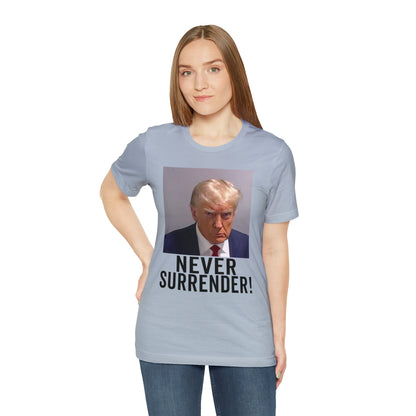 Georgia Trump Mugshot Shirt Bella Canvas 3001 Unisex T-Shirt Trump Mugshot Trump Georgia Trump Never Shirt