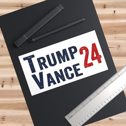 Trump Vance Election 2024, Trump VP Vance, Trump Bumper Sticker, Trump Flag, Trump Sticker Vinyl Waterproof Car Bumper Sticker 7.5" × 3.75"