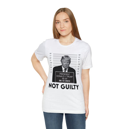 Trump Mugshot Not Guilty June 2023 Shirt Unisex Bella Canvas Pro Trump Shirt Trump Arrested Trump Indictment June Trump Mugshot MAGA