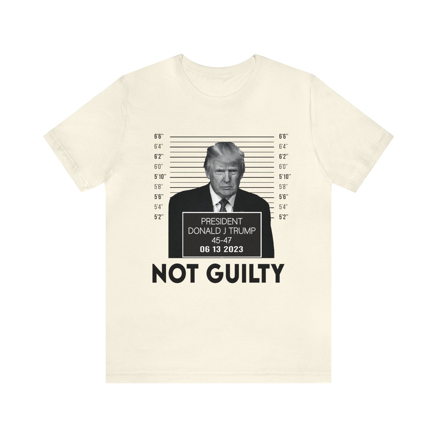 Trump Mugshot Not Guilty June 2023 Shirt Unisex Bella Canvas Pro Trump Shirt Trump Arrested Trump Indictment June Trump Mugshot MAGA