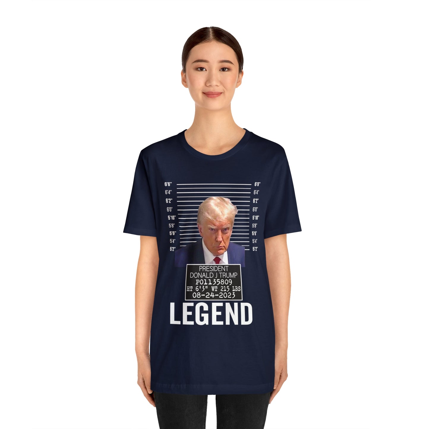 The Georgia Trump Mugshot Shirt Bella Canvas 3001 Unisex T-Shirt Trump Mugshot Trump Georgia Trump Legend