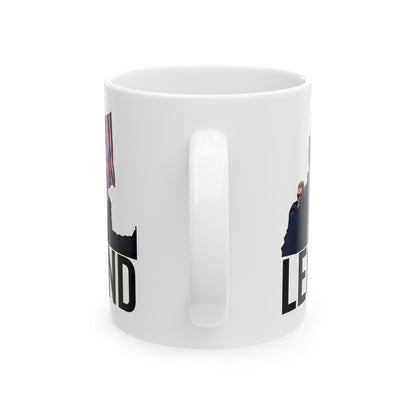 Trump Legend Shot Rally Mug, Best Trump Mug Gift Never SurrenderMug Ceramic Mug 11oz - Trump Gift Mug Trump Christmas Trump 2024 Rally