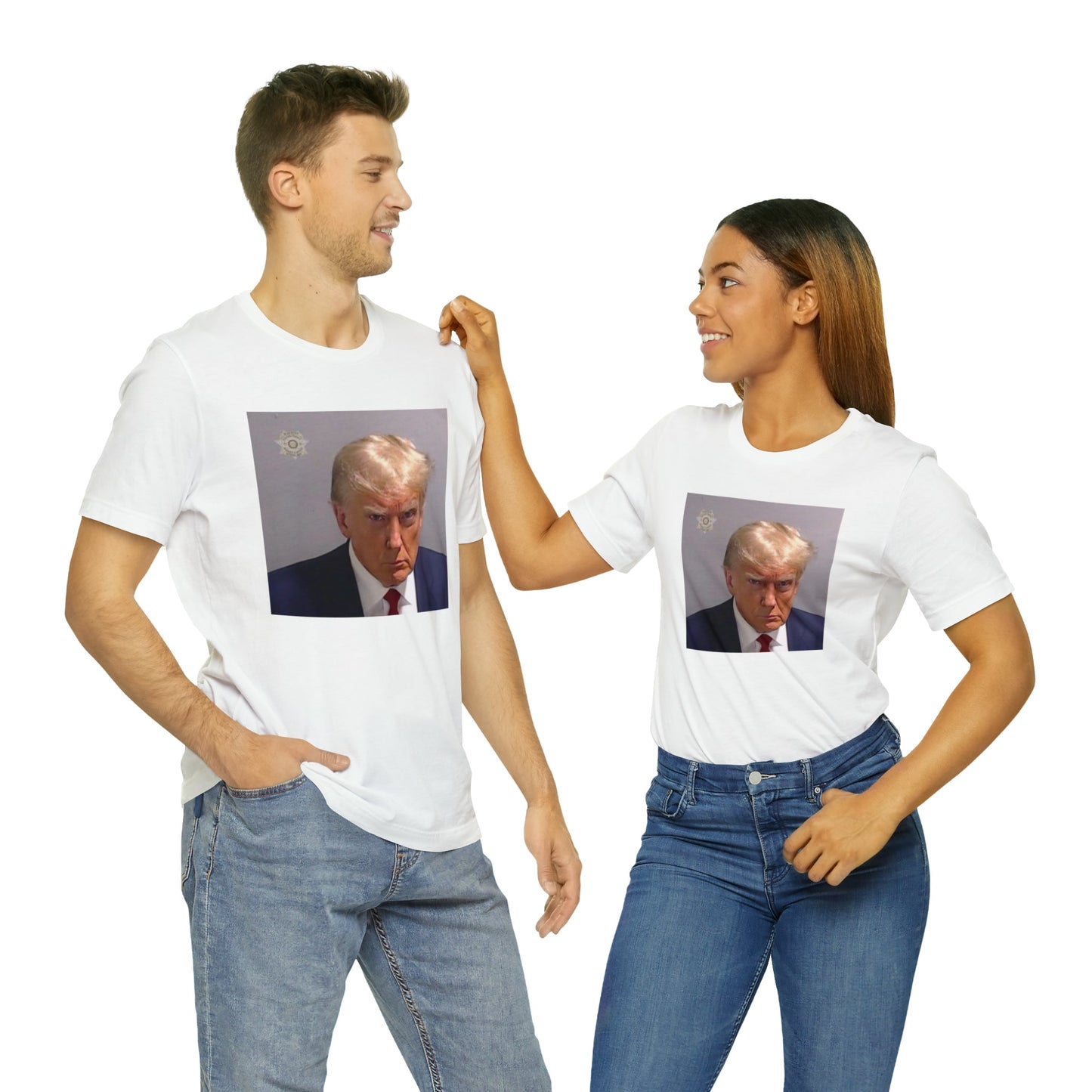 The Georgia Trump Mugshot Shirt Bella Canvas 3001 Unisex T-Shirt Trump Mugshot Trump Georgia Trump