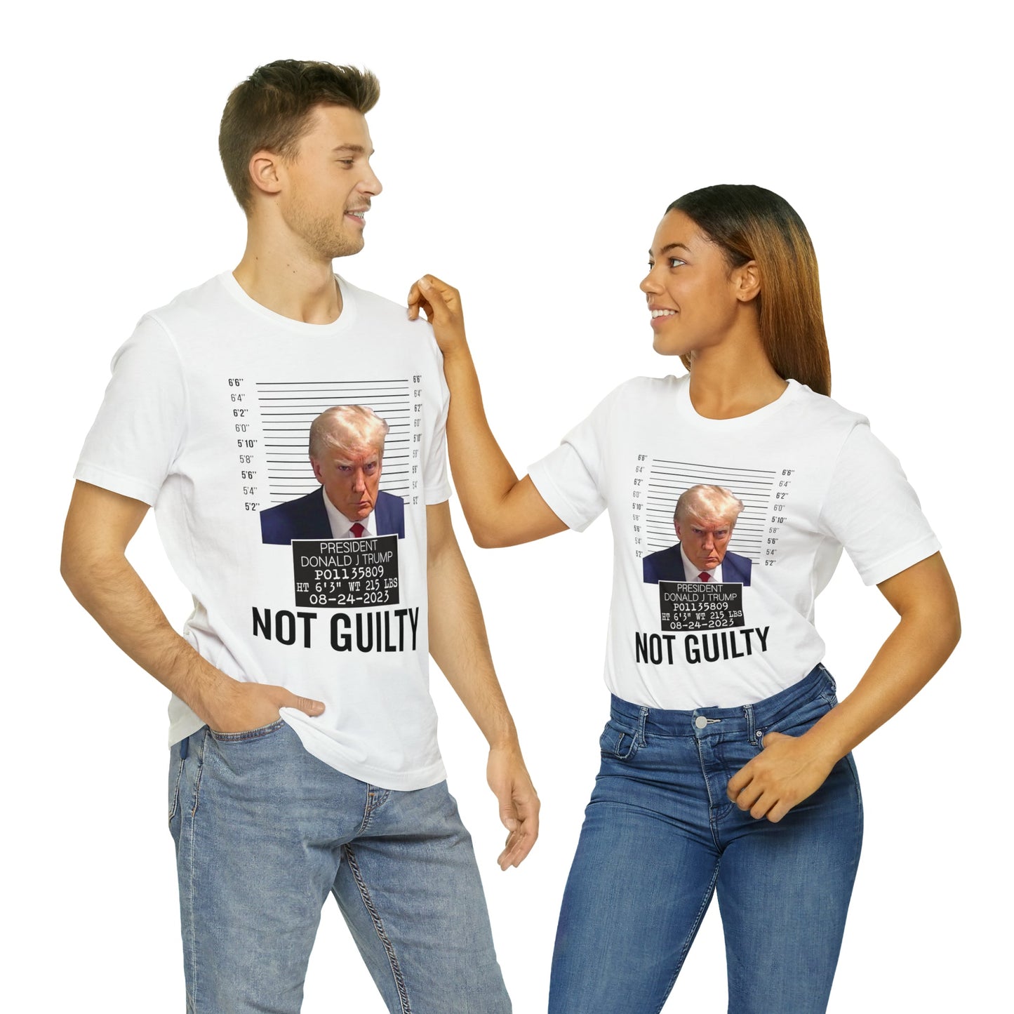 The Georgia Trump Mugshot Shirt Bella Canvas 3001 Unisex T-Shirt Trump Mugshot Trump Georgia Trump