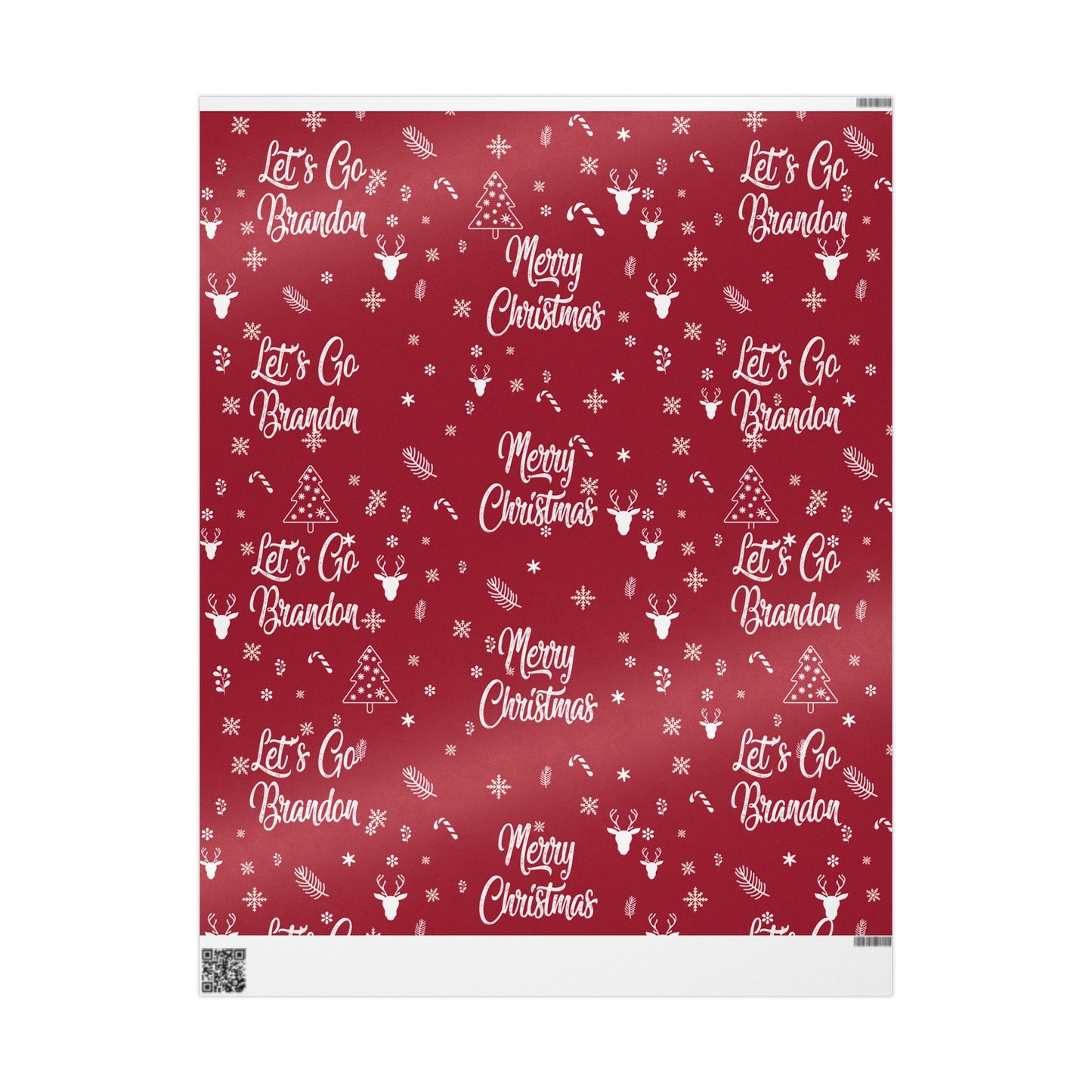 Red Christmas Gift Trump Wrapping Paper Trump Christmas Gift Let's Go Brandon Gift Wrap - Brandon Wrapping Paper Merry Christmas