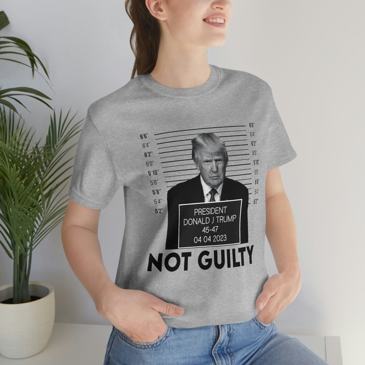 Trump Mugshot Not Guilty Shirt Unisex Bella Canvas Pro Trump Shirt