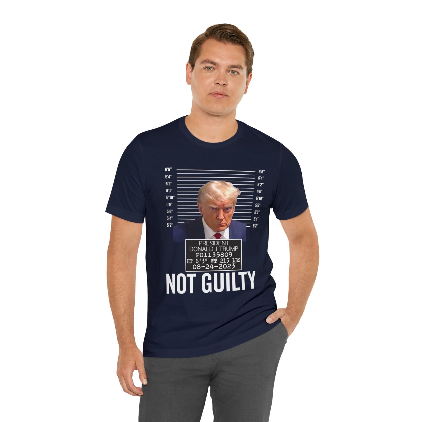 The Georgia Trump Mugshot Shirt Bella Canvas 3001 Unisex T-Shirt Trump Mugshot Trump Georgia Trump