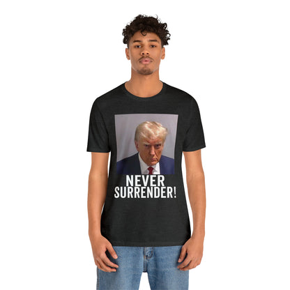 Georgia Trump Mugshot Shirt Bella Canvas 3001 Unisex T-Shirt Trump Mugshot Trump Georgia Trump Never Shirt